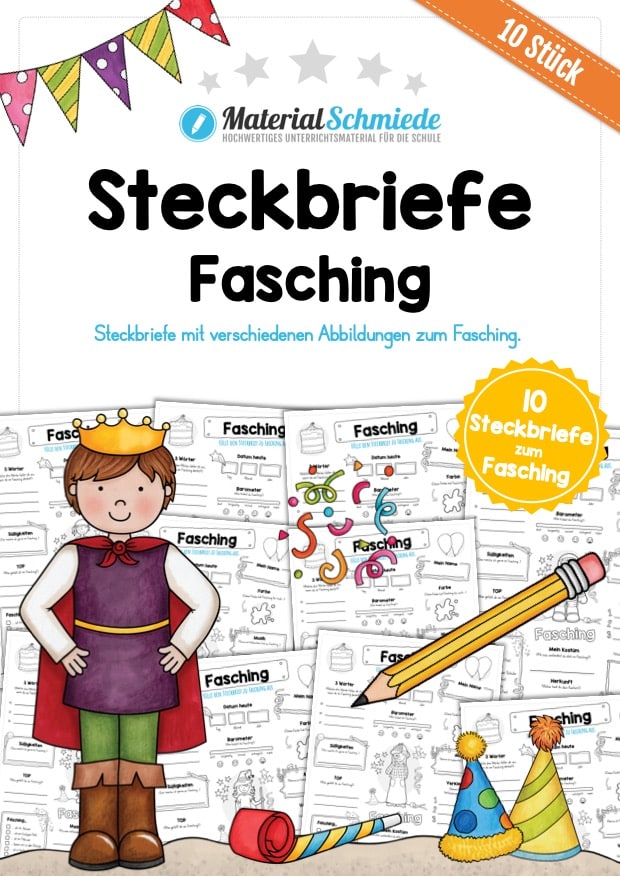 10 Steckbriefe zu Fasching