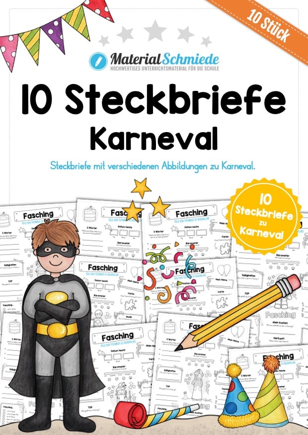 10 Steckbriefe zu Karneval