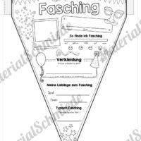 Wimpel zum Fasching / Karneval (Vorschau 01)