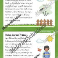 Abschreibkarten: Thema Frühling (12 Karten) - Arbeitsblatt 04