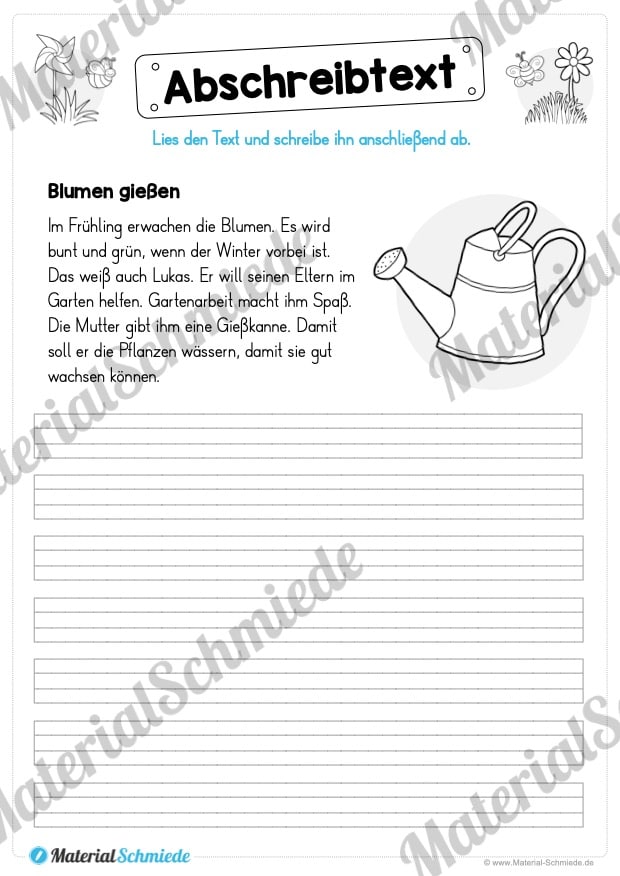 10 Abschreibtexte zum Frühling (Vorschau 02)