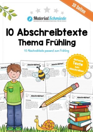 10 Abschreibtexte zum Frühling