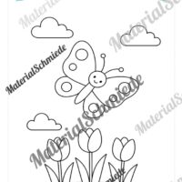 Ausmalbilder zum Frühling (Arbeitsblatt 01)