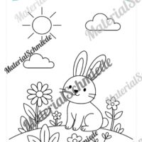 Ausmalbilder zum Frühling (Arbeitsblatt 04)