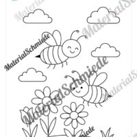 Ausmalbilder zum Frühling (Arbeitsblatt 07)