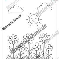 Ausmalbilder zum Frühling (Arbeitsblatt 08)