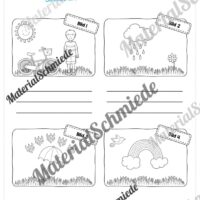 Bildergeschichte Frühling (Arbeitsblatt 01)