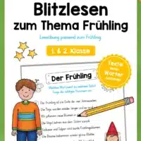 Blitzlesen Frühling - 1. & 2. Klasse (Leseübung)