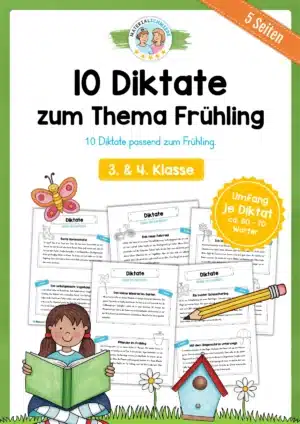 10 Diktate zum Frühling (3. & 4. Klasse)