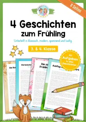 4 Geschichten zum Frühling (mit Aufgaben)