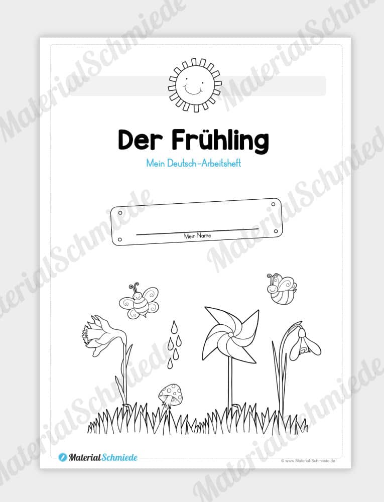 Materialpaket Frühling: Deutsch (1/2 Klasse) – Vorschau 01
