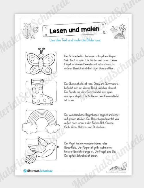 Materialpaket Frühling: Deutsch (1/2 Klasse) - Vorschau 04