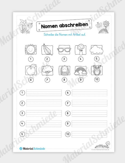 Materialpaket Frühling: Deutsch (1/2 Klasse) - Vorschau 05