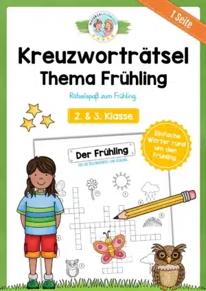 Frühling Kreuzworträtsel (2. & 3. Klasse)