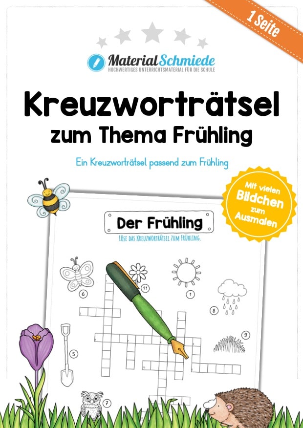 Kreuzworträtsel Frühling