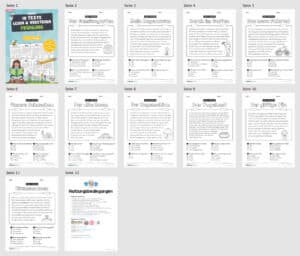 Lesen & Verstehen zum Frühling mit Ankreuzen für die 2. Klasse (10 Arbeitsblätter) – Überblick