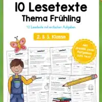 10 Lesetexte zum Frühling (mit Aufgaben)