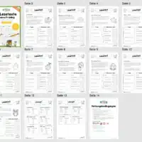 10 Lesetexte zum Frühling (mit Aufgaben) - Überlick