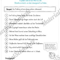 10 Leseübungen zum Frühling (Ein Wort zu viel)