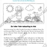 10 Leseübungen zum Frühling (Lesen & Malen)