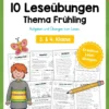 10 Leseübungen zum Frühling (Lesen & Verstehen) [Digital]