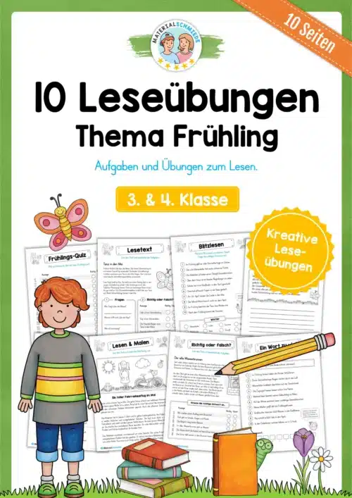 10 Leseübungen zum Frühling (Lesen & Verstehen)