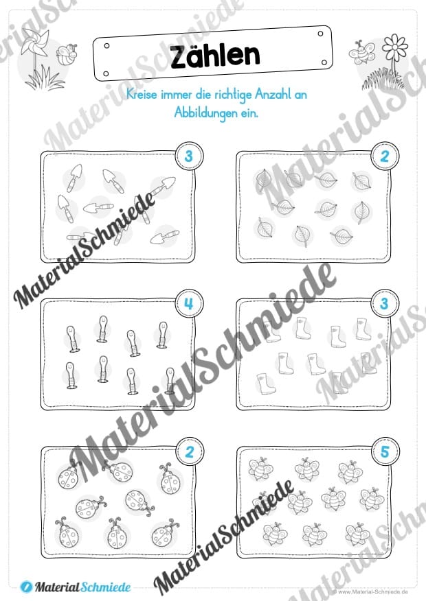 Materialpaket Frühling: 1. Klasse (Vorschau 06)