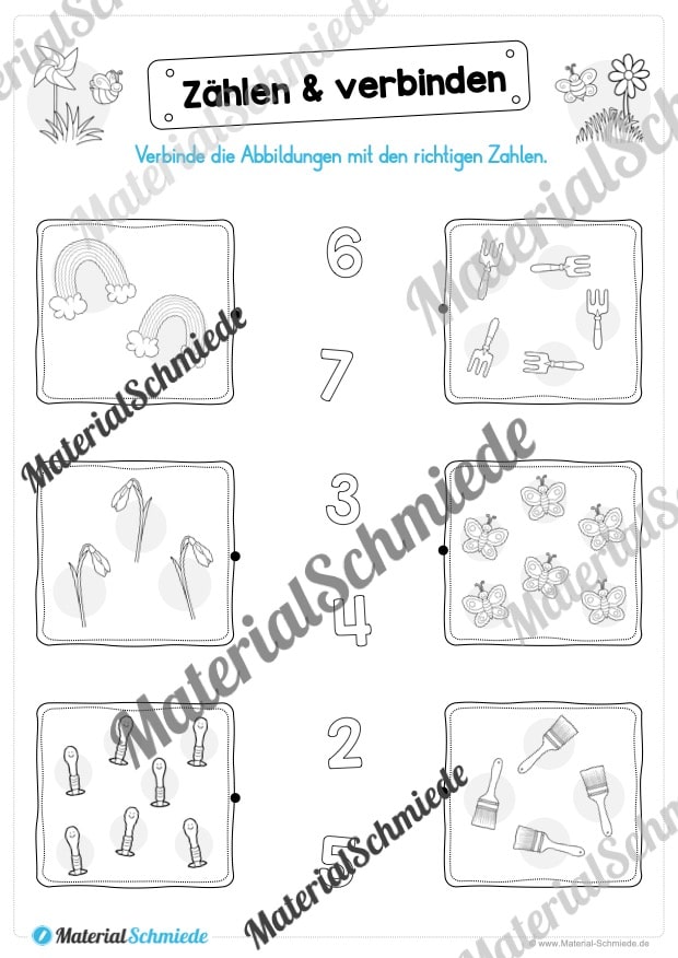 Materialpaket Frühling: 1. Klasse (Vorschau 08)