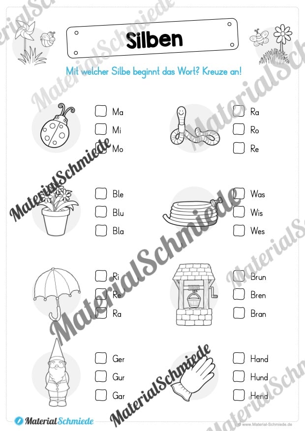 Materialpaket Frühling: 1. Klasse (Vorschau 11)
