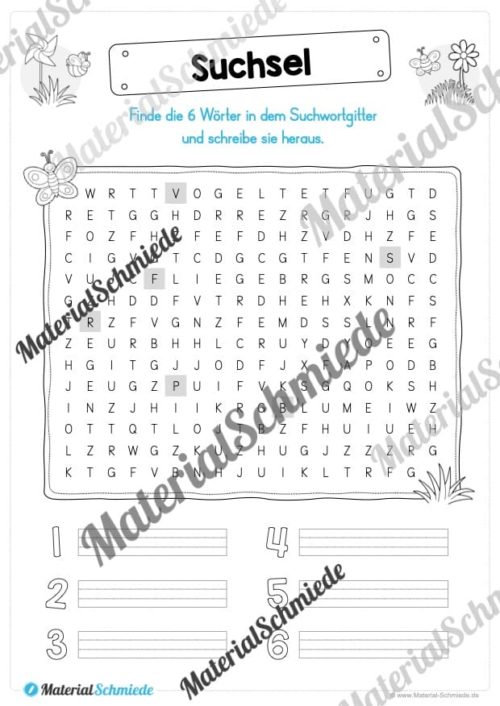 Materialpaket Frühling: 1. Klasse (Vorschau 13)