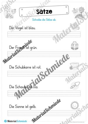 Materialpaket Frühling: 1. Klasse (Vorschau 24)