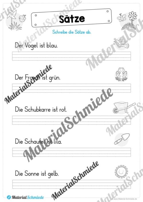Materialpaket Frühling: 1. Klasse (Vorschau 24)