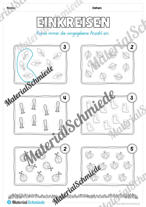 Materialpaket Frühling: 1. Klasse (Vorschau 06)