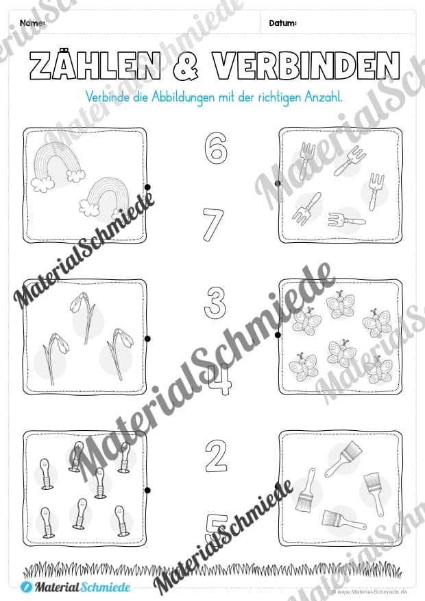 Materialpaket Frühling: 1. Klasse (Vorschau 08)