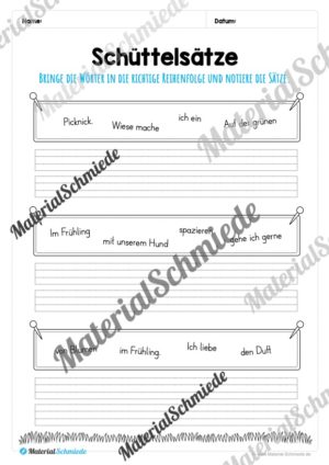 Materialpaket Frühling: 2. Klasse (Vorschau 08)