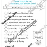 Materialpaket Frühling: 2. Klasse (Vorschau 10)