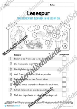 Materialpaket Frühling: 2. Klasse (Vorschau 20)