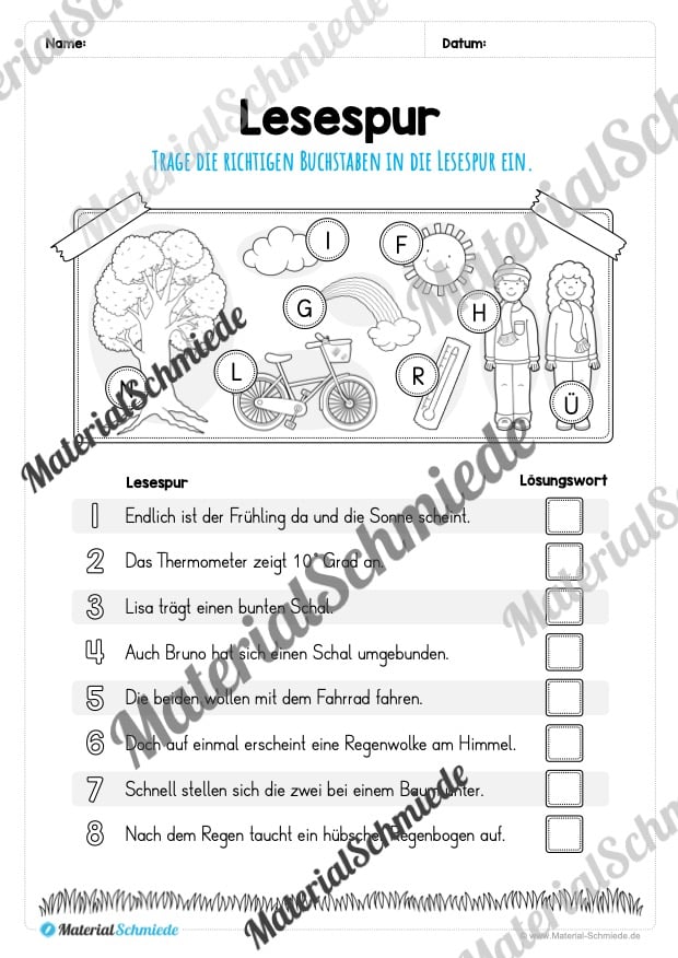 Materialpaket Frühling: 2. Klasse (Vorschau 20)