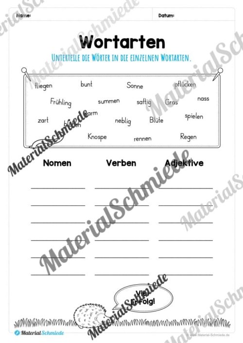 Materialpaket Frühling: 3. Klasse (Vorschau 07)