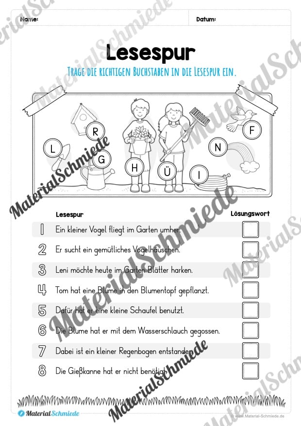 Materialpaket Frühling: 4. Klasse (Vorschau 09)