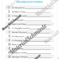 Materialpaket Frühling: 4. Klasse (Vorschau 20)