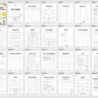 Arbeitsheft Frühling: 4. Klasse (25 Arbeitsblätter) - Überblick