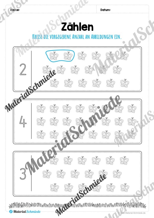 Materialpaket Frühling: Vorschule (Vorschule 05)