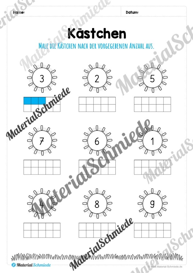 Materialpaket Frühling: Vorschule (Vorschule 08)