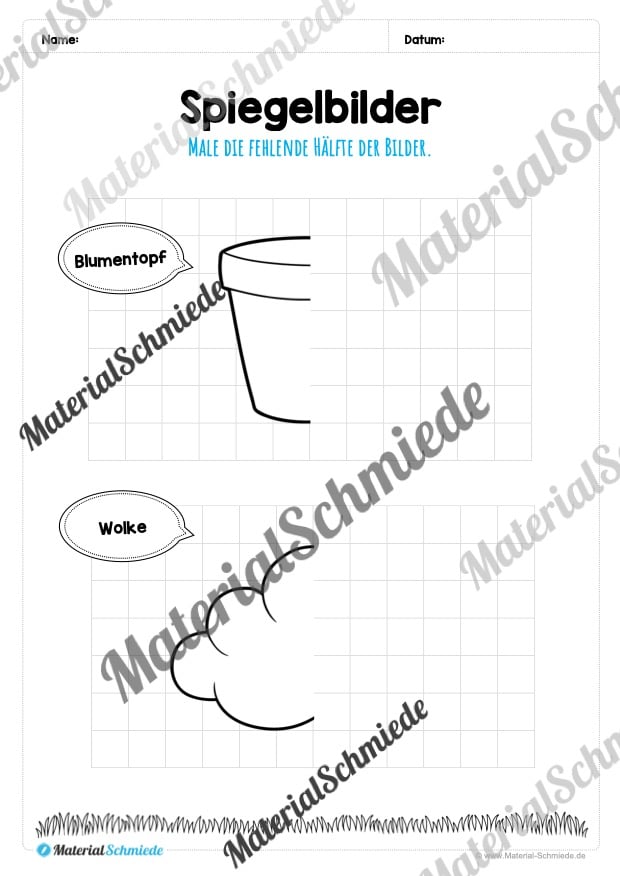 Materialpaket Frühling: Vorschule (Vorschule 10)