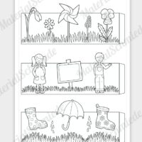 6 Bastelaufsteller zum Frühling - Vorschau 01