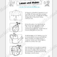 MaterialPaket: Lesen und Malen im Frühling (15 Seiten) - Vorschau 04