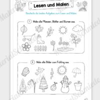 MaterialPaket: Lesen und Malen im Frühling (15 Seiten) - Vorschau 06