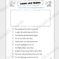 MaterialPaket: Lesen und Malen im Frühling (15 Seiten) - Vorschau 07