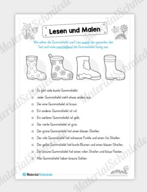 MaterialPaket: Lesen und Malen im Frühling (15 Seiten) – Vorschau 10